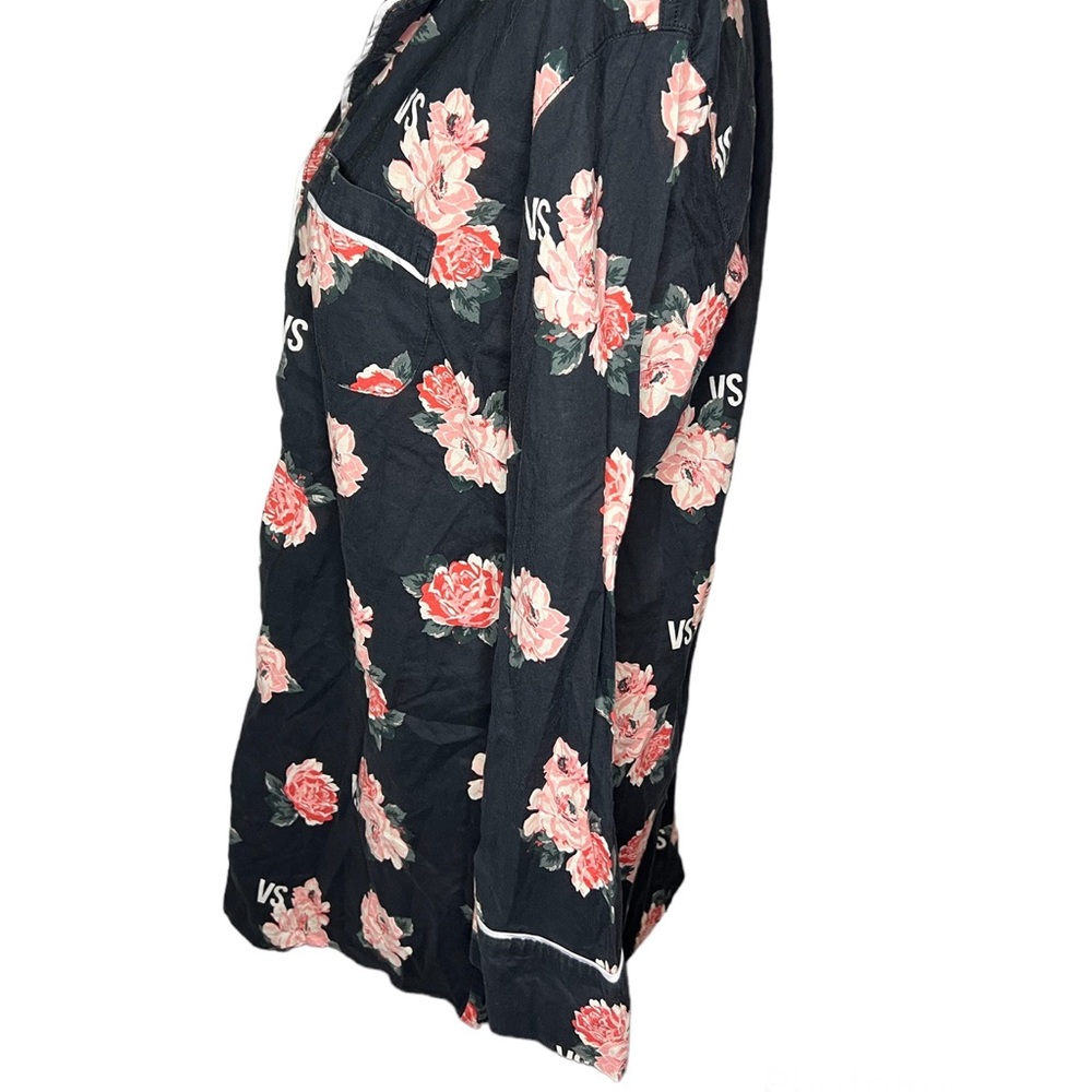 Victoria Secret Roses Print Robe Size Medium - Picture 9 of 11